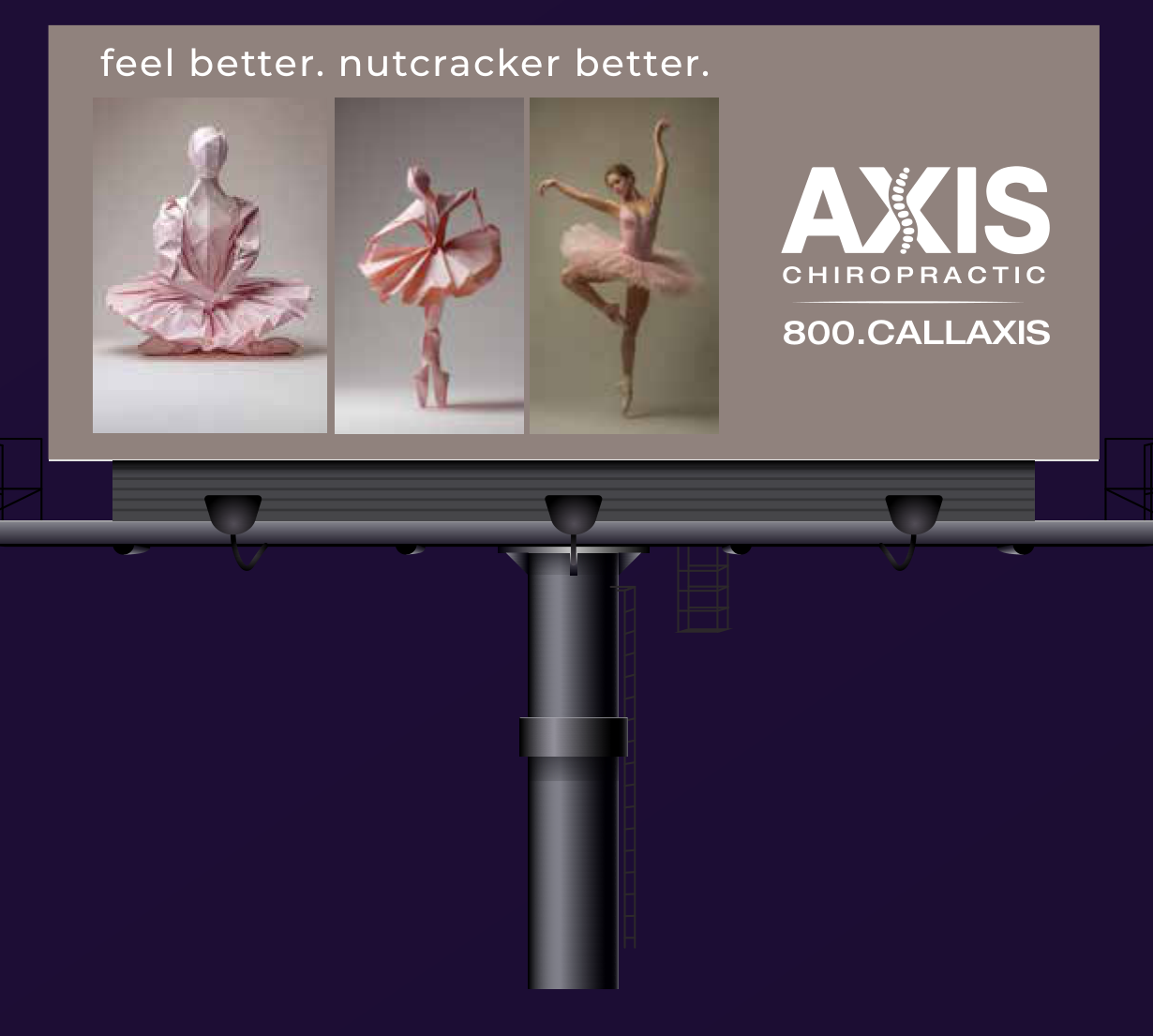 AXIS campaign on a roadside billboard