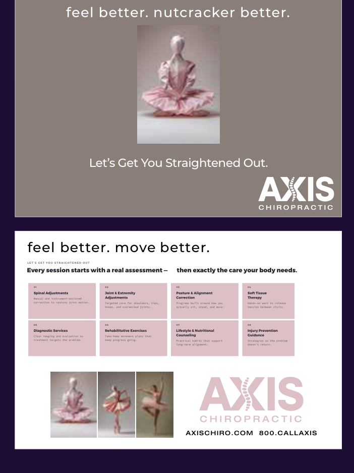 AXIS campaign as direct mail postcards