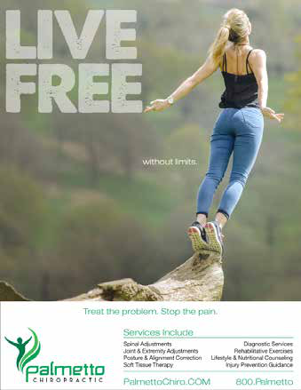 Palmetto Live Free campaign — smiling swimmer