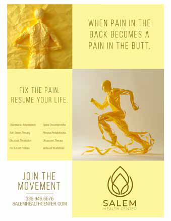 Salem campaign — yellow: when pain in the back becomes a pain in the butt