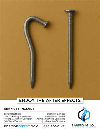 Positive Effect campaign — bent nails straightened