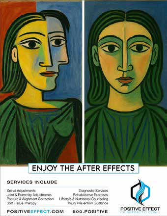 Positive Effect campaign — cubist portrait aligned